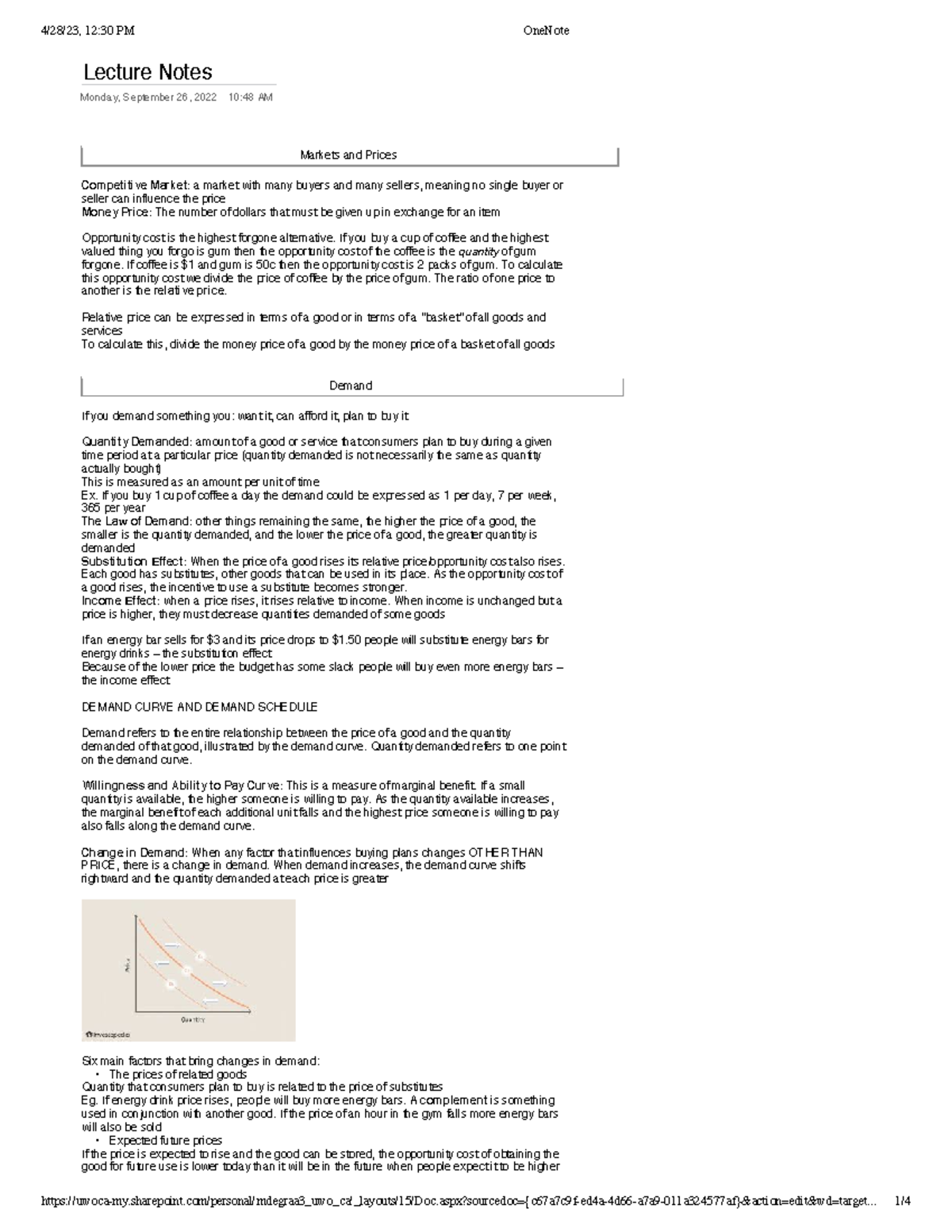 ECON 1021 - Lecture 3 - Lecture Notes Monday, September 26, 2022 10:48 ...