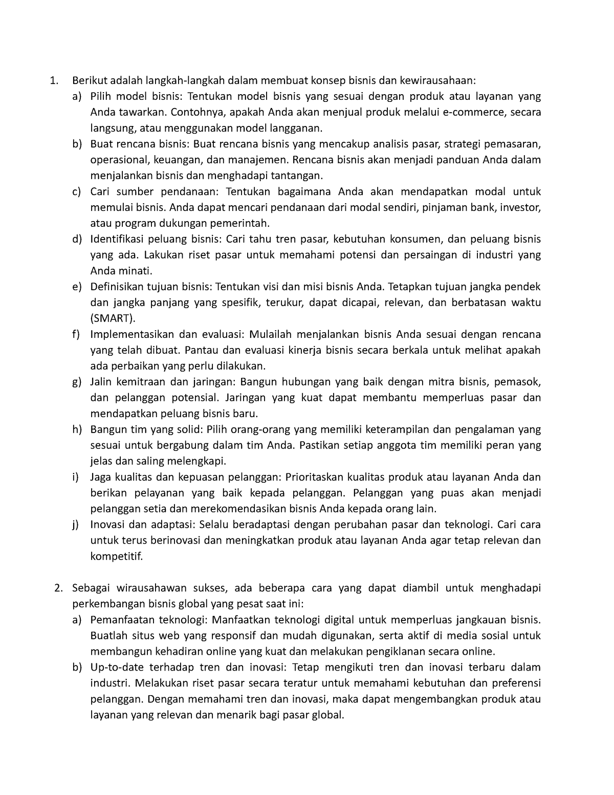 Pengantar Bisnis Submission - Berikut Adalah Langkah-langkah Dalam ...