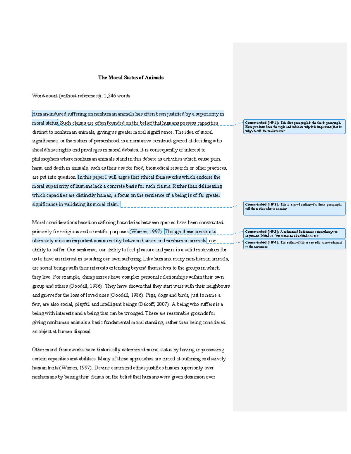 essay word count without references