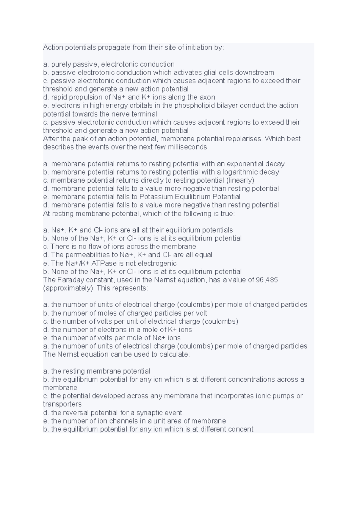 3 NOTES AND STUDY GUIDE - Action potentials propagate from their site ...