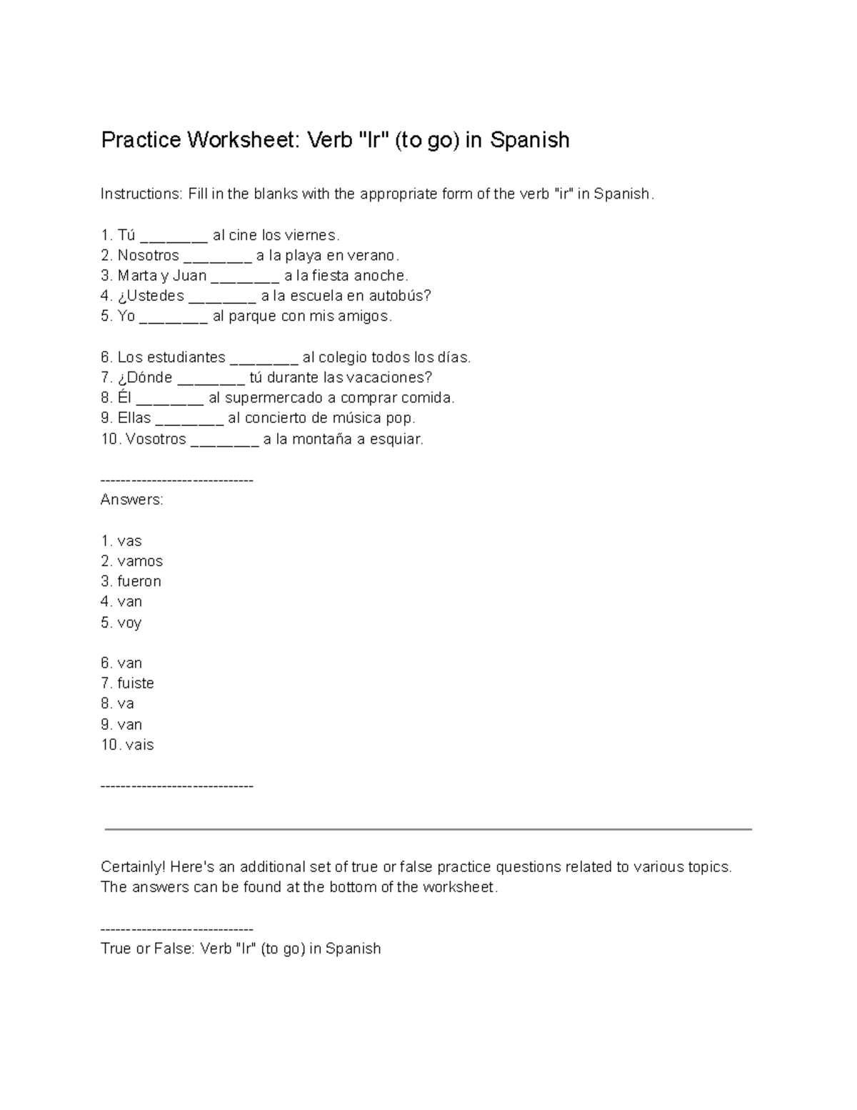 practice-worksheet-verb-ir-to-go-in-spanish-practice-worksheet