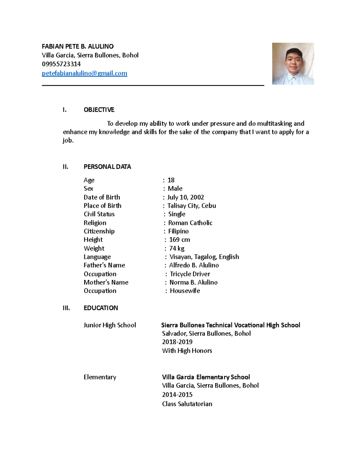 Immersion - Lecture notes 1 - FABIAN PETE B. ALULINO Villa Garcia ...