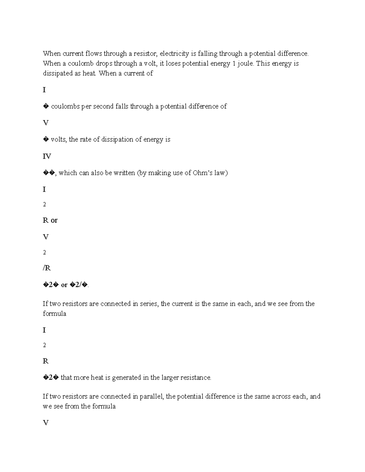 Dissipation of Energy - These are notes on electricity and magnetism ...