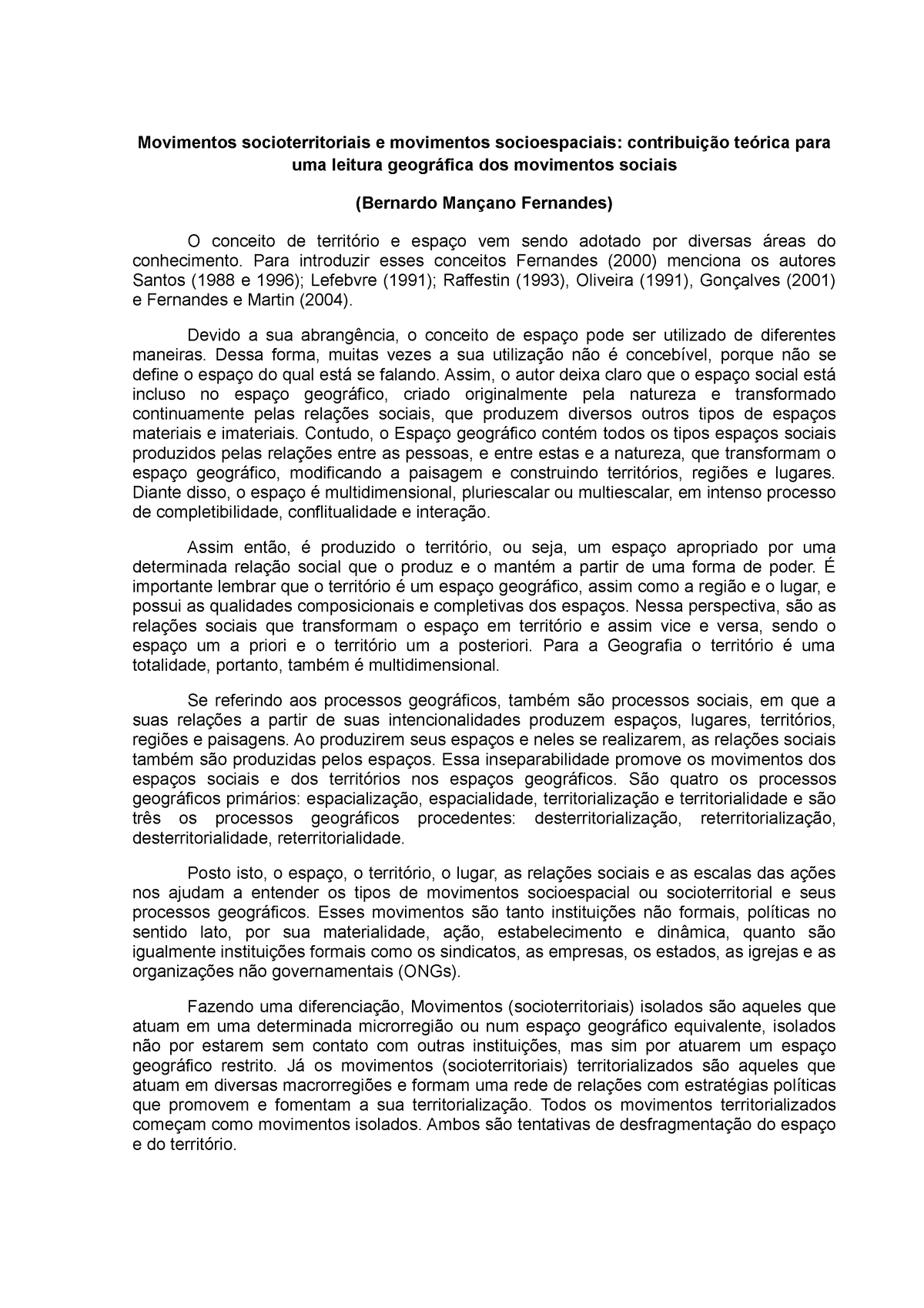 Movimentos Socioterritoriais E Movimentos Socioespaciais Para Introduzir Esses Conceitos 0243