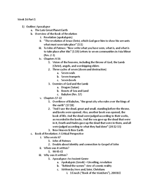 Week 3- Documentary Hypothesis - Yahweh b. Tetragrammaton c. Pentateuch ...