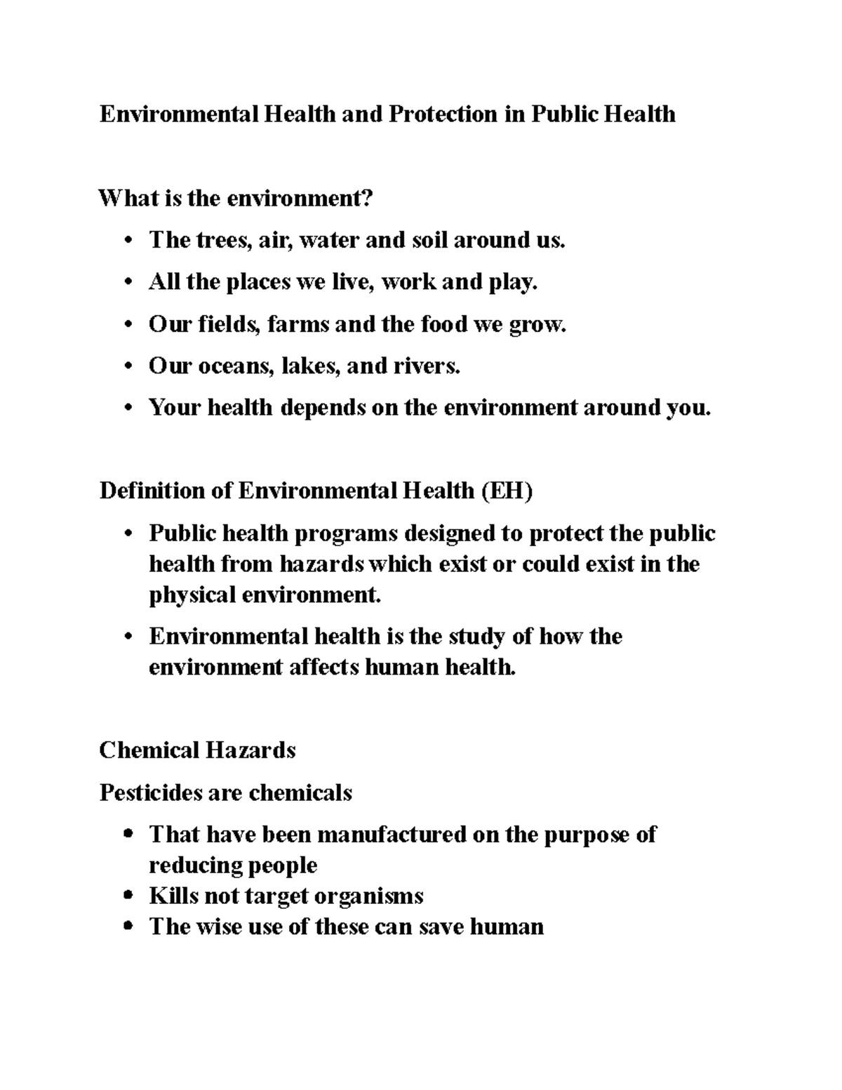 Environmental Health and Protection in Public Health - All the places ...