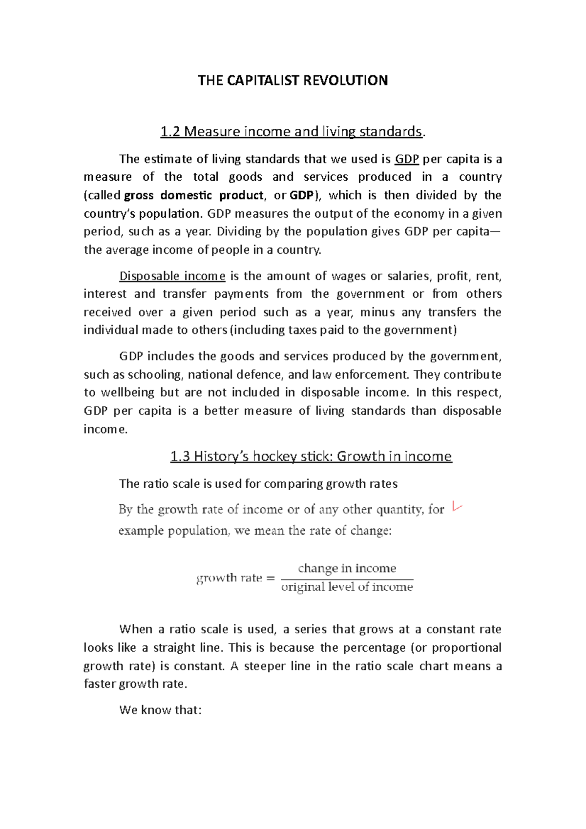 Resumen chapter 1 the economy - THE CAPITALIST REVOLUTION 1 Measure ...