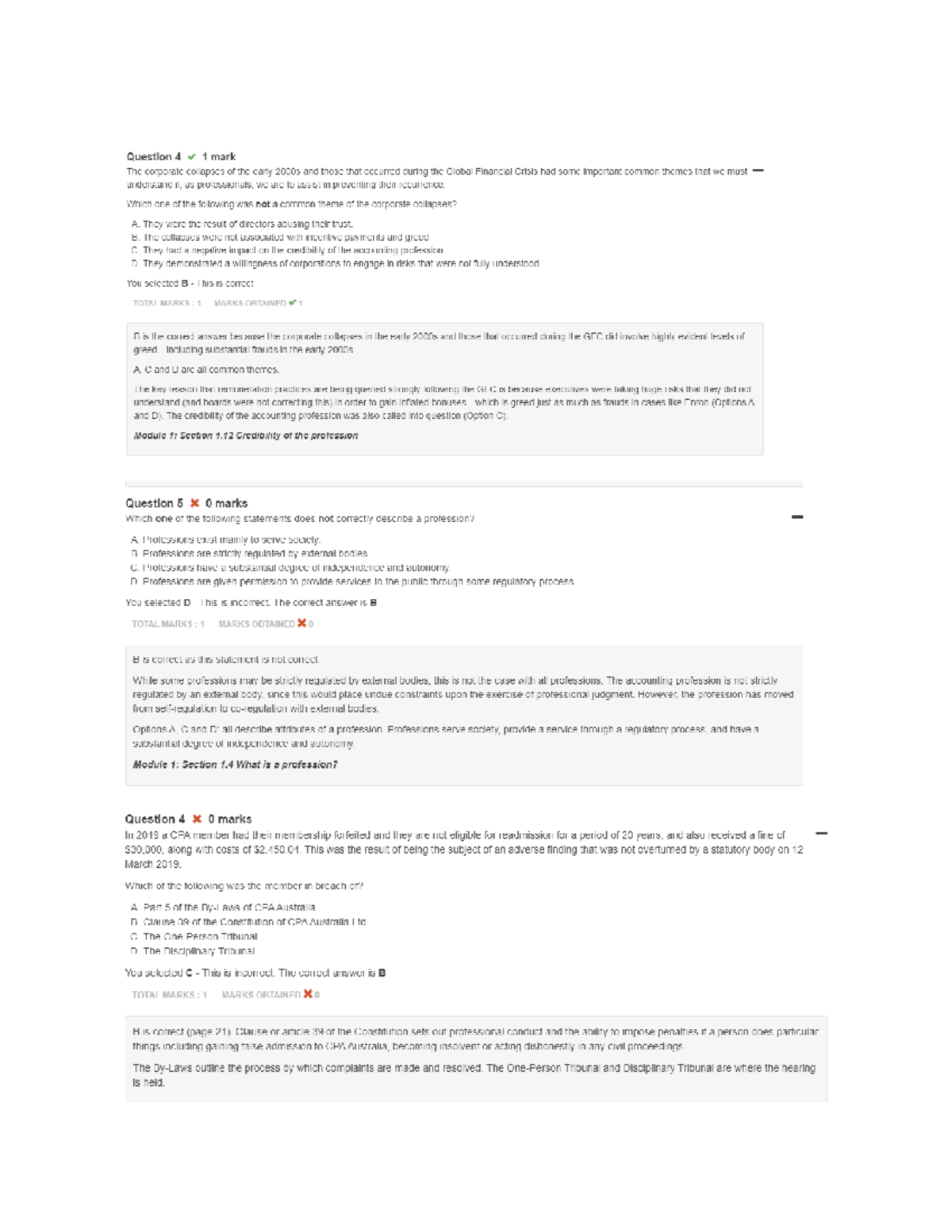 Module 1 Quiz APES 110 Studocu