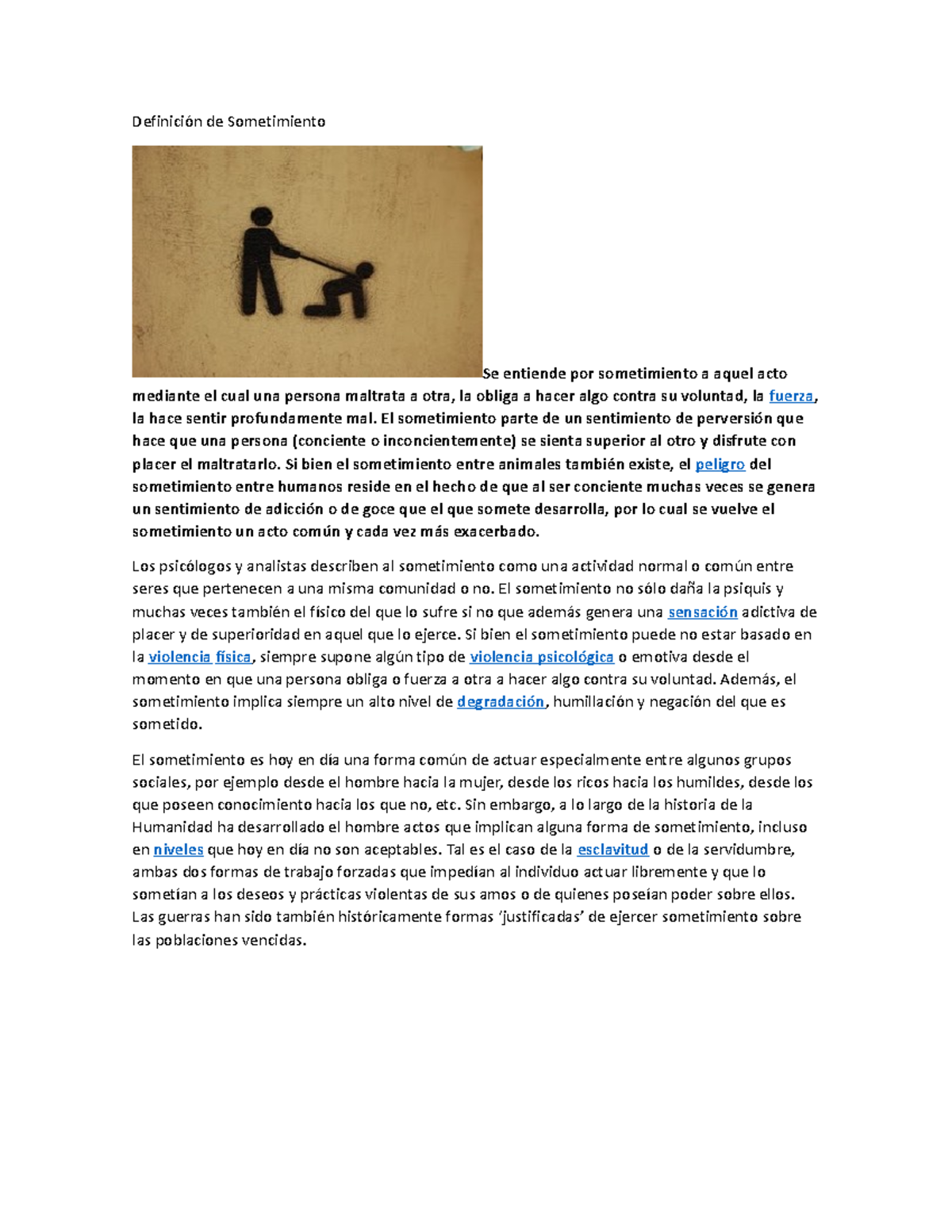 Definición de Sometimiento - Definición de Sometimiento Se entiende por ...