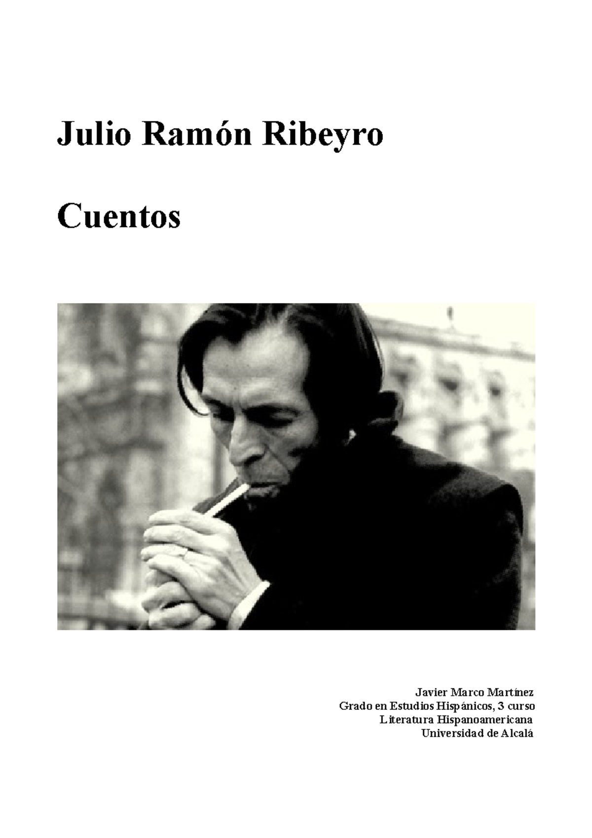Juan Ramon Ribeyro Cuentos | Cuentos De Julio Ramon Ribeyro – HIEP