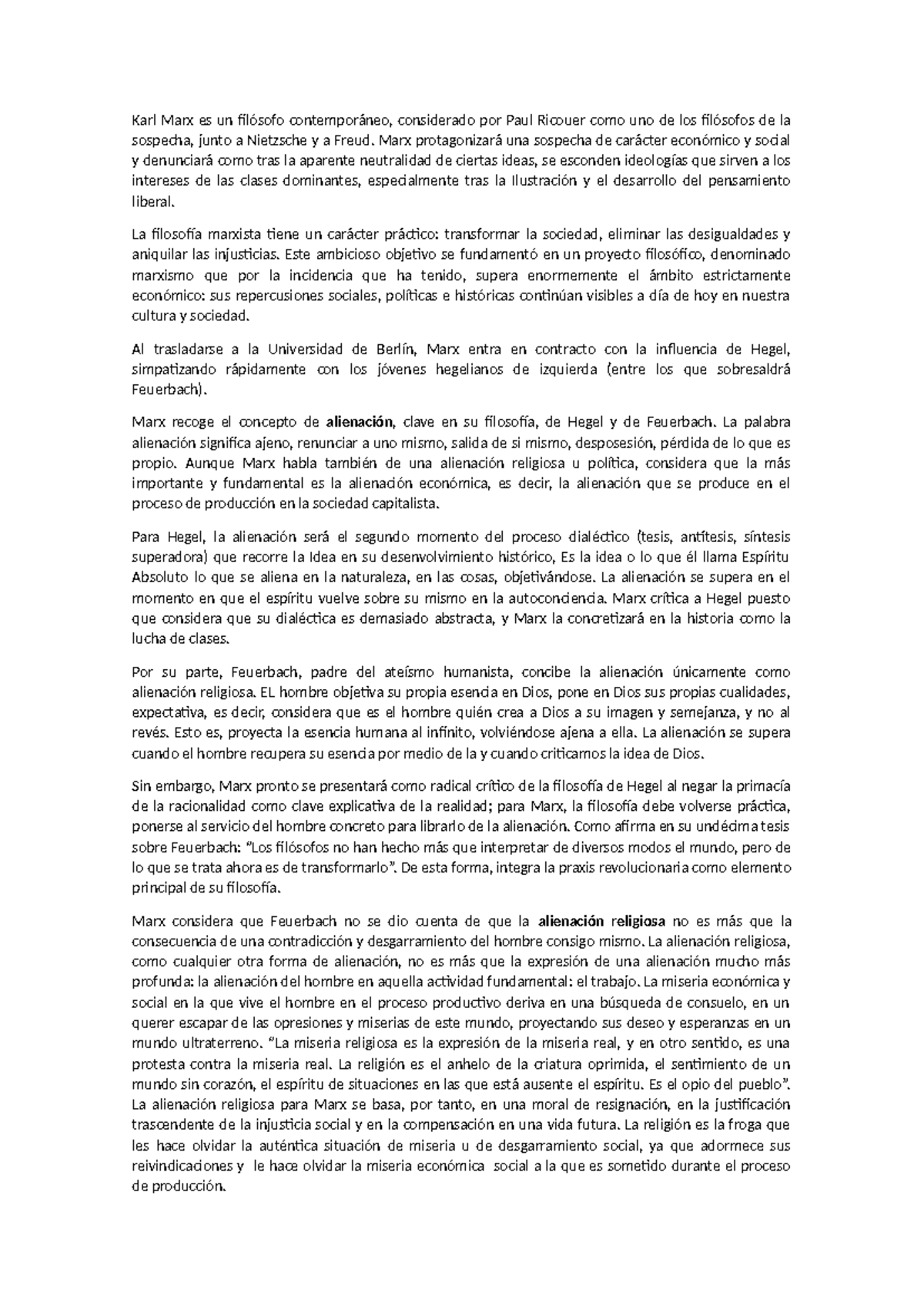 Karl Marx - Karl Marx - Karl Marx es un filósofo contemporáneo ...