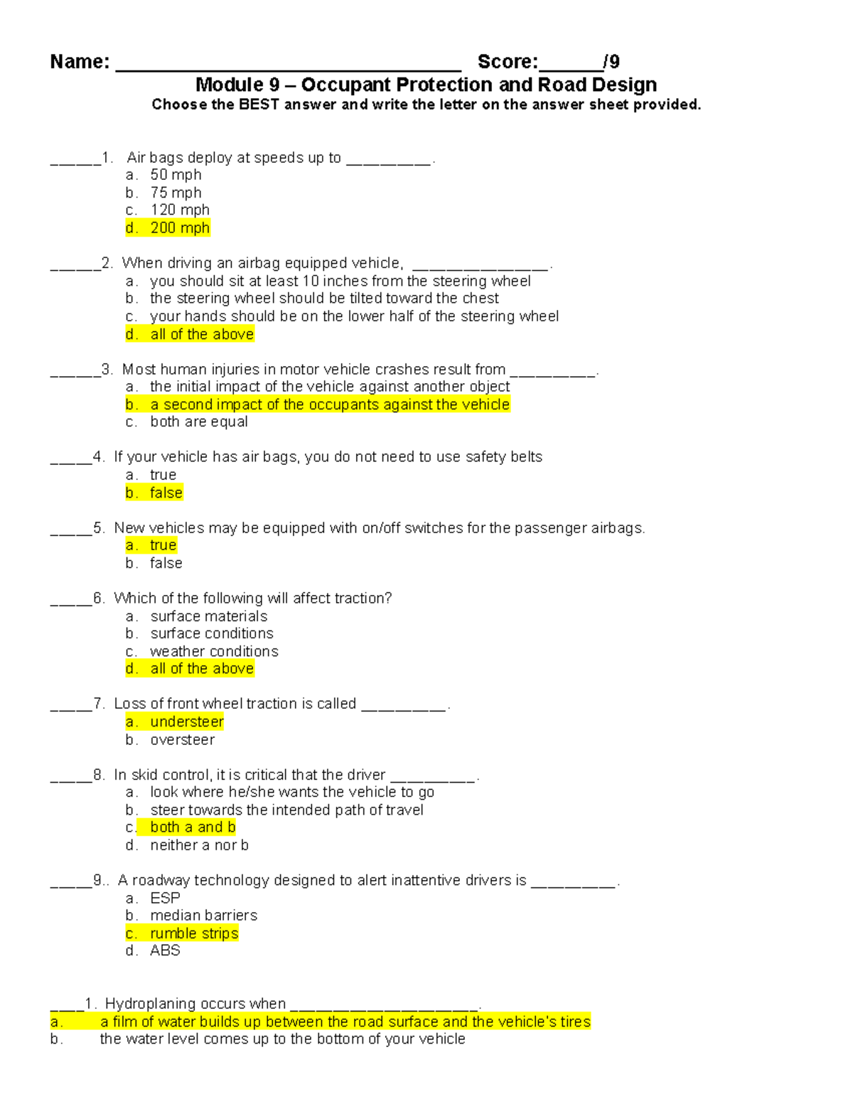 Module-9-Questions - module 9 - Name ...