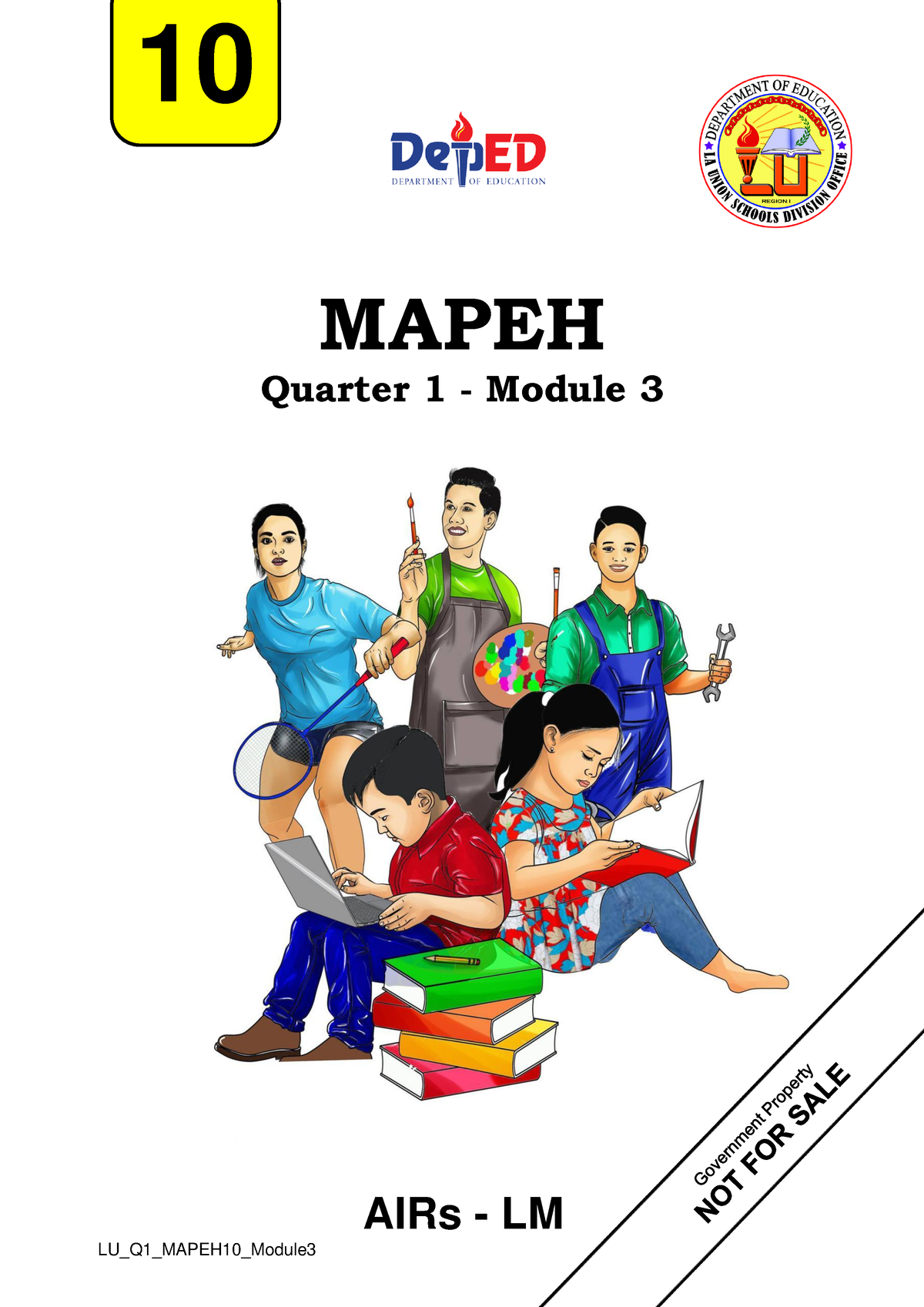 Mapeh 10 Module 3 Music 10 Mapeh Quarter 1 Module 3 Airs Lm