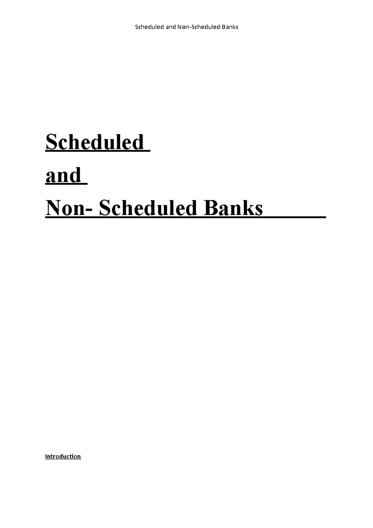 scheduled-and-non-scheduled-banks-assignment-material-scheduled-and