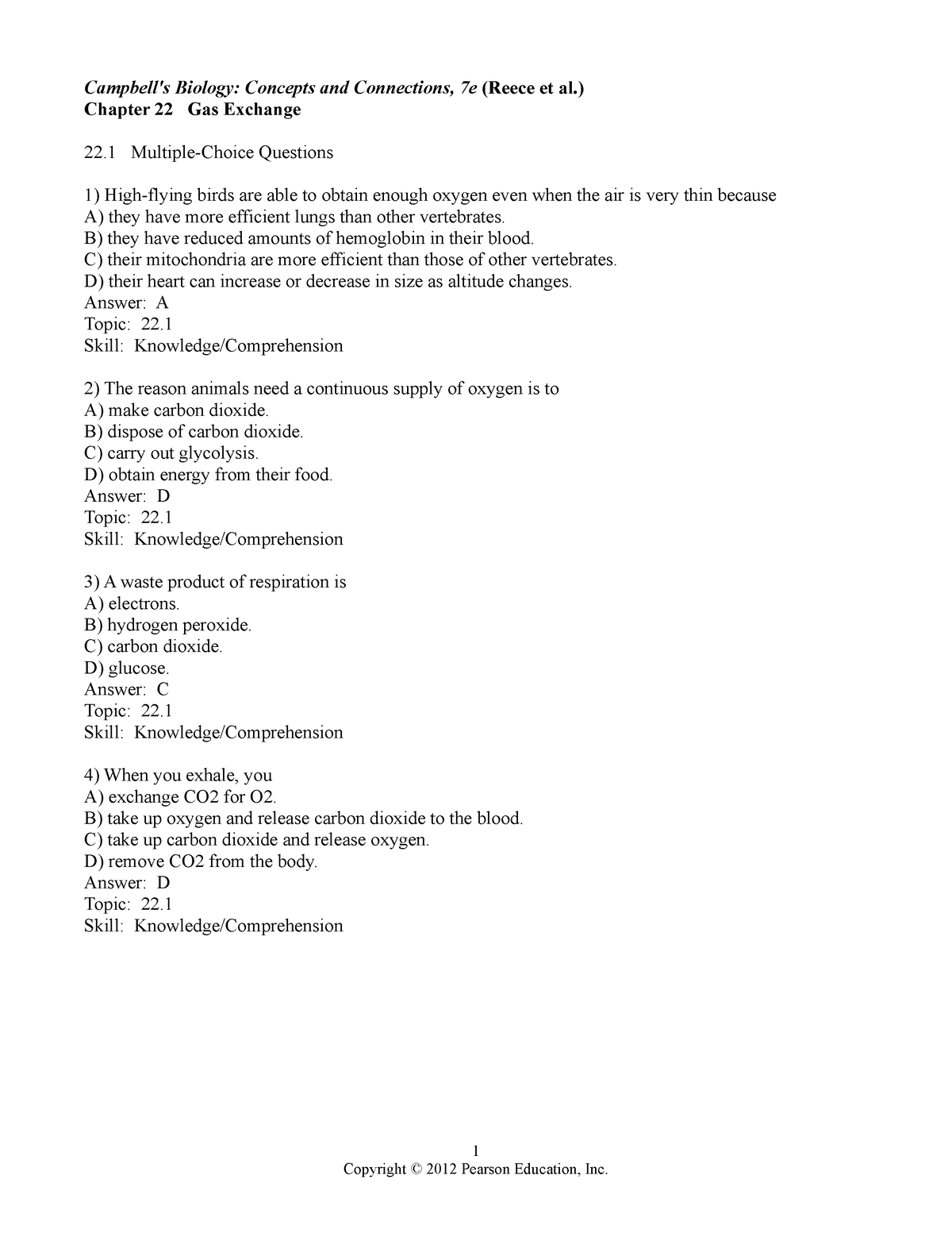 206 Chapter 22 - Test Bank - Campbell's Biology: Concepts And ...