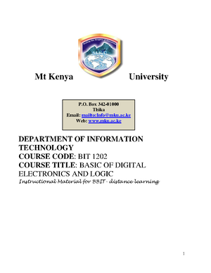 Digital Electronics Lecture Notes Chapter 1 Number Systems And Codes