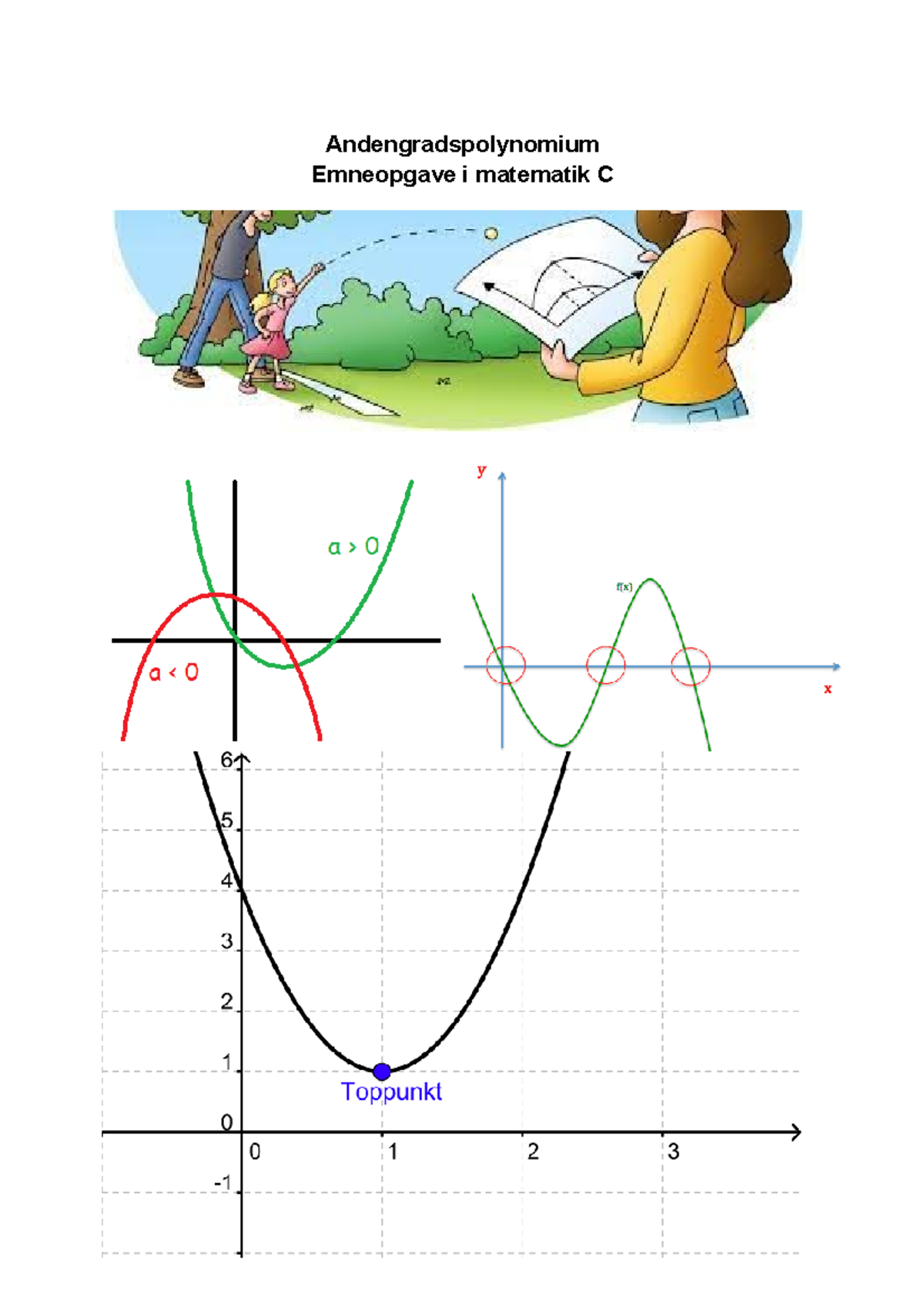 Matematik - Emneopgave - Andengradspolynomium 1d - Andengradspolynomium ...