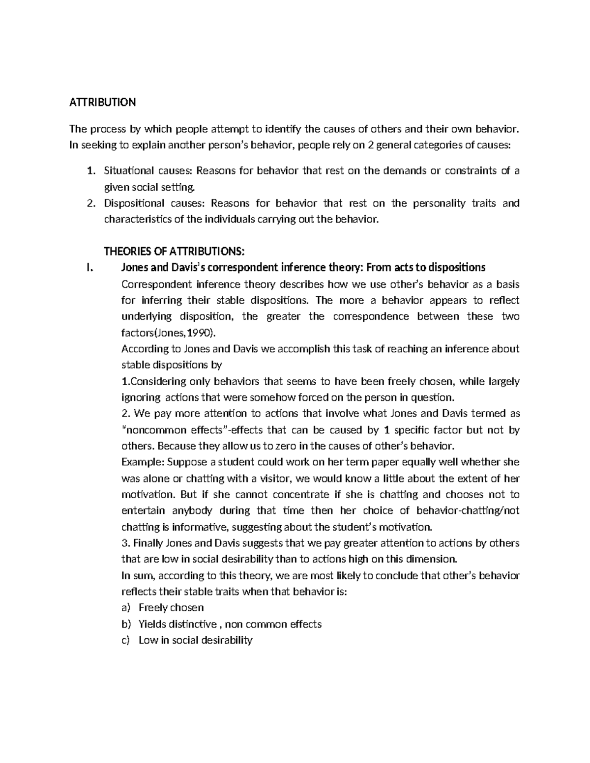 Attribution - ATTRIBUTION The process by which people attempt to ...