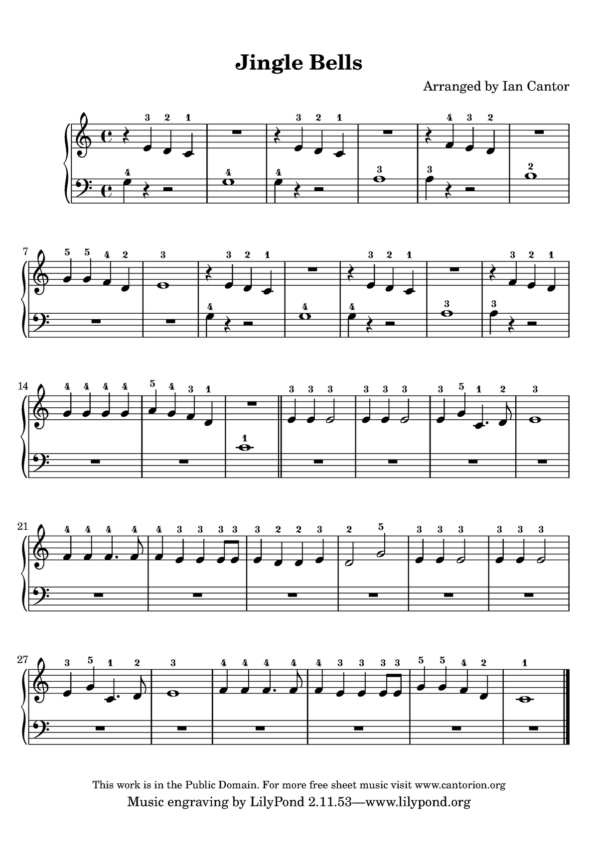 Jingle Bells Easy piano - Piano - Partituras - Cantorion, partituras y  páginas musicales gratis