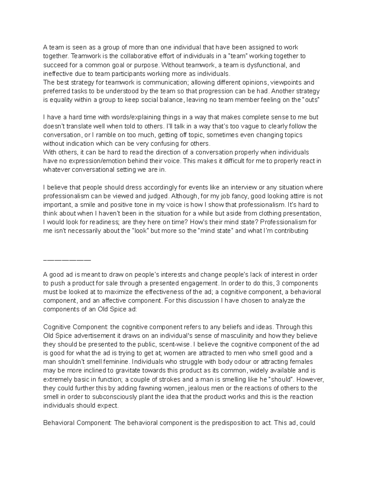 All Discussion Notes for UU150 - A team is seen as a group of more than ...