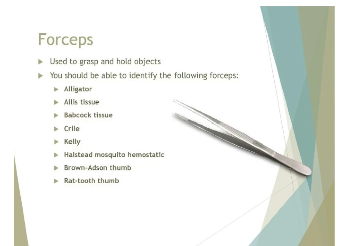 Different types of forceps in detail Nursing Yenepoya University Studocu
