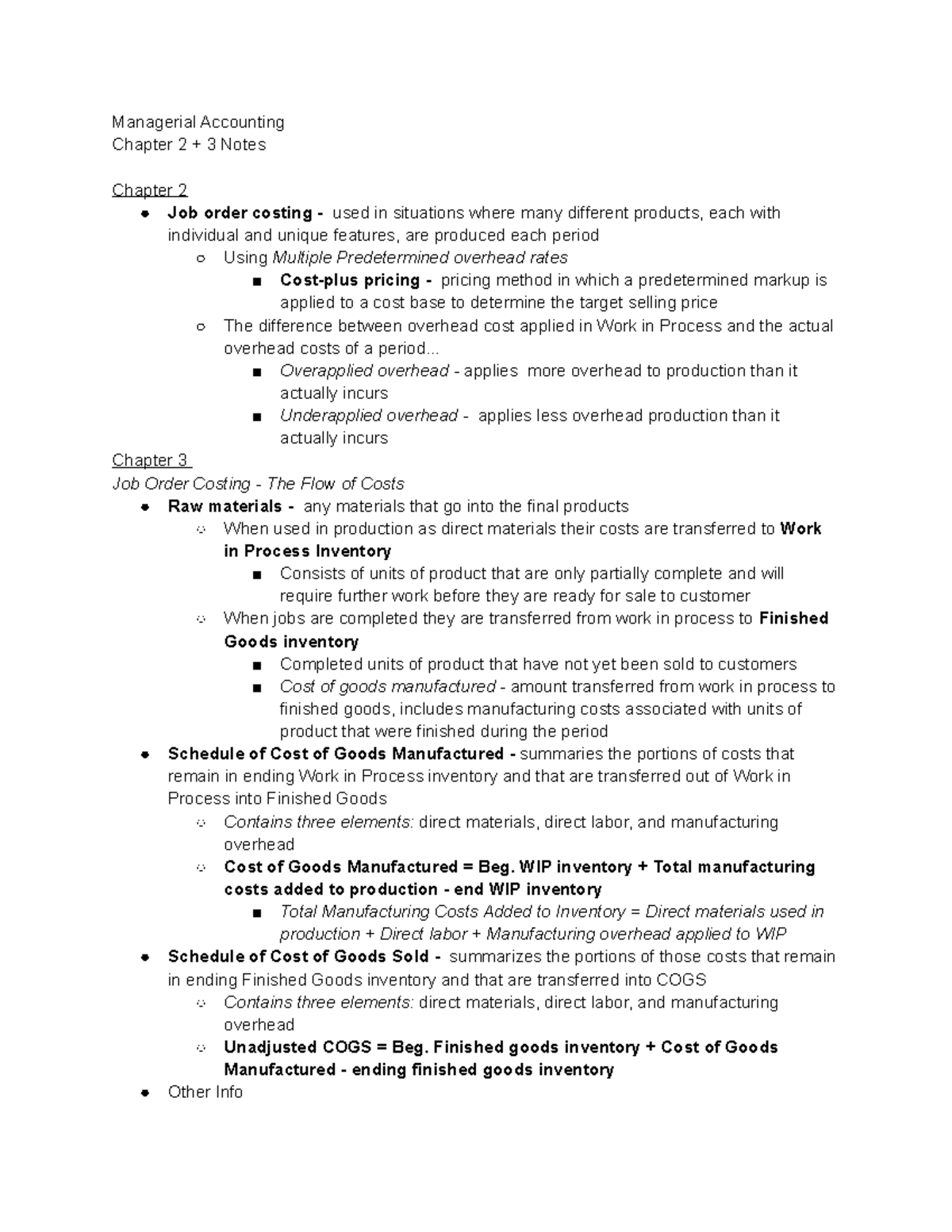 Chapter 2 3 Managerial Accounting Notes With Lucy Chen Managerial Accounting Chapter 2 Chapter 2 3 Managerial Accounting Notes With Lucy Chen Managerial Accounting Chapter 2