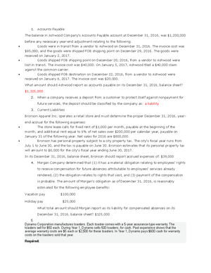 ACC 318 Module Six Assignment Template - ACC 318 Module Six Assignment ...