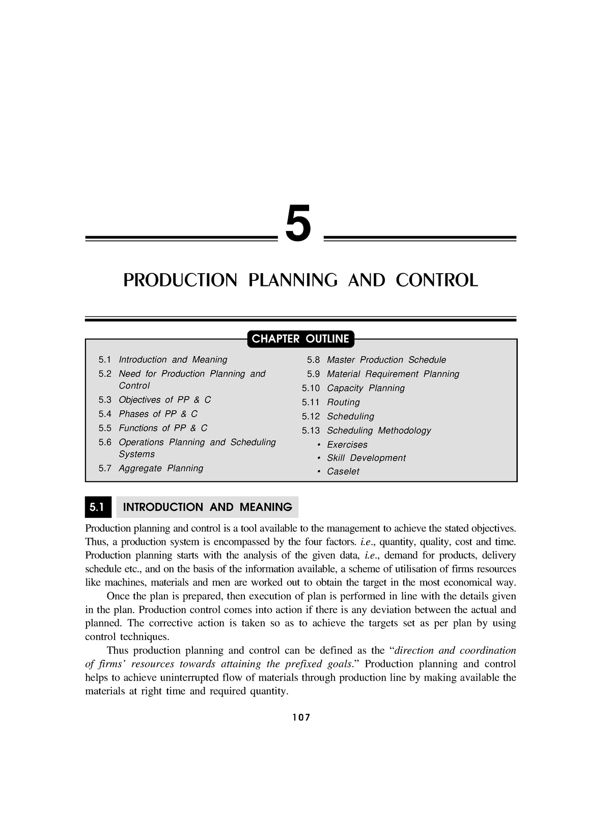 case study on production planning and control pdf