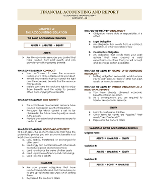 Chapter 5 Statement of Changes in Equity - According to PAS 1 ...