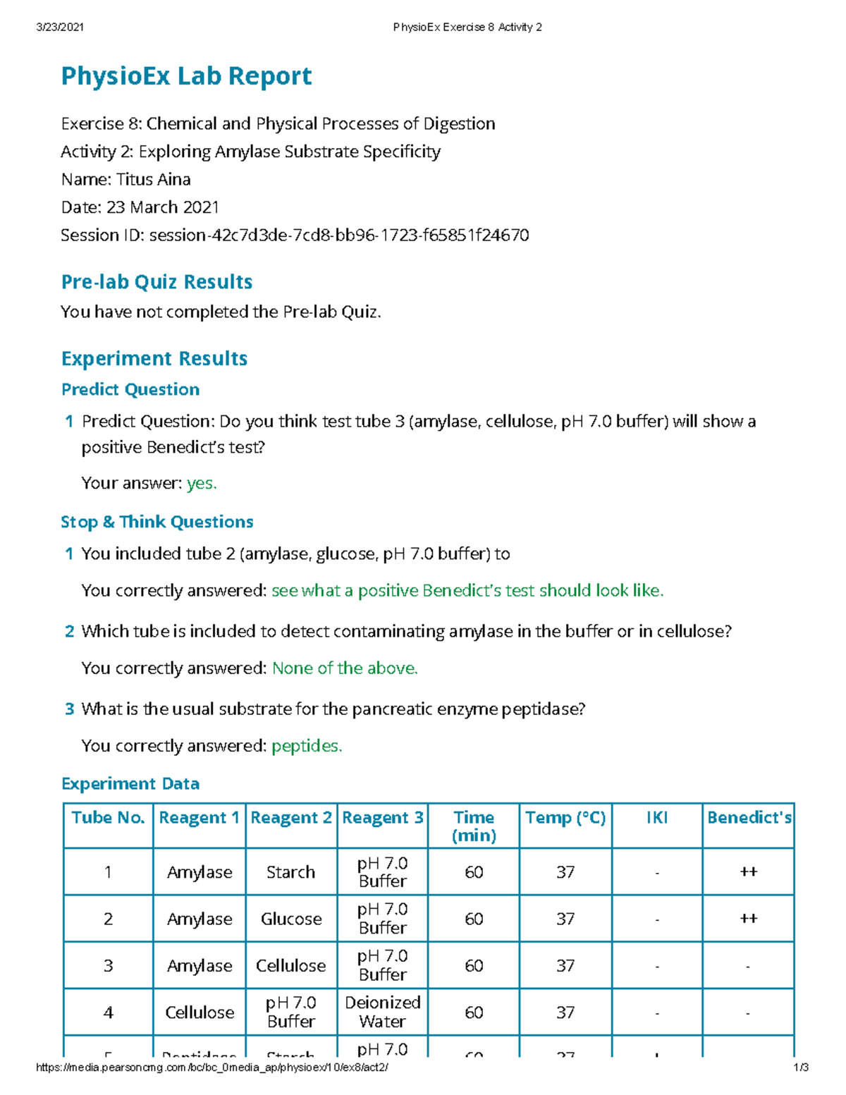 Physio Ex Exercise 8 Activity 2 - Pearsoncmg/bc/bc_0media_ap/physioex ...