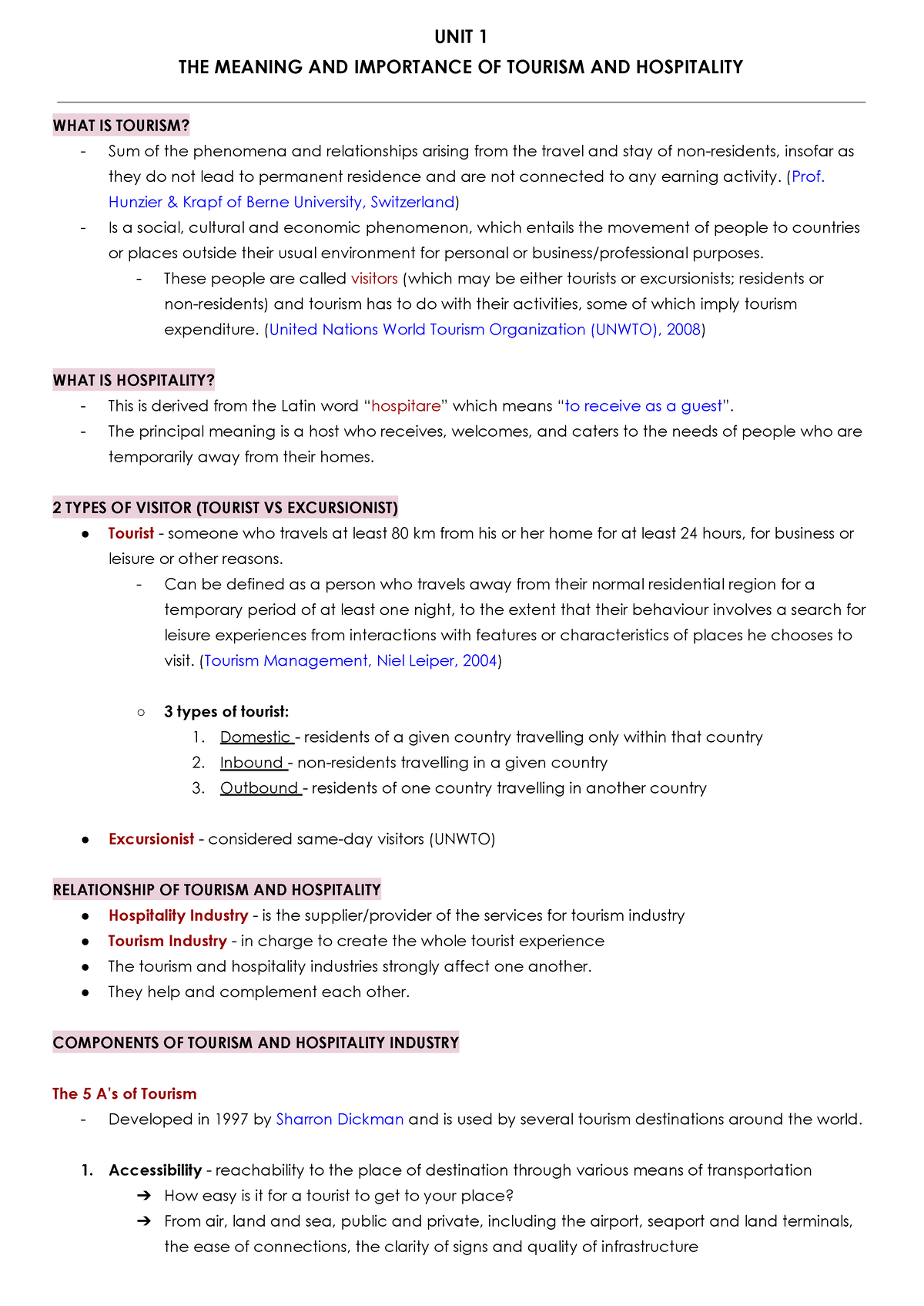 unit-1-the-meaning-and-importance-of-tourism-and-hospitality-unit-1