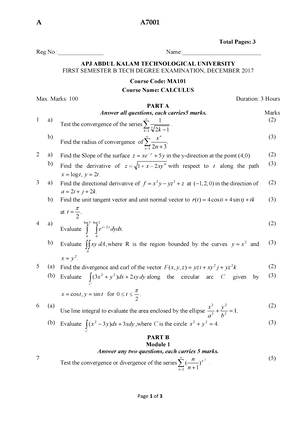 Calculus module 2,1 - Notes - Linear Algebra & Calculus - Studocu