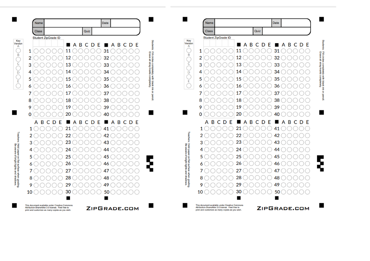 Scannable-Answer-Sheet - Teaching as a Profession - Studocu