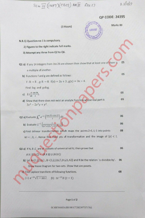 SE-IT SEM3 M3- Cbcgs DEC17