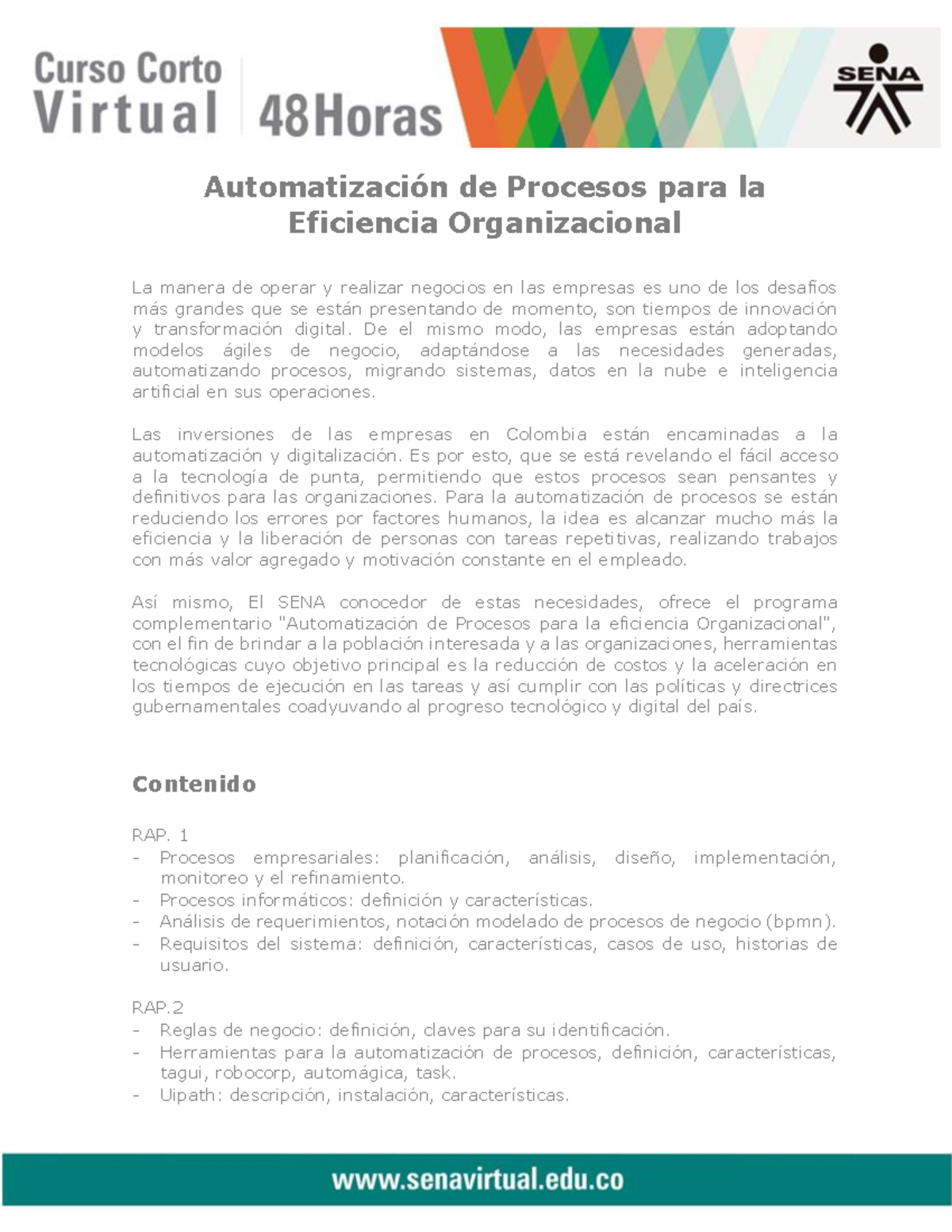 22810041 Automatizacion DE Procesos PARA LA Eficiencia Organizacional ...