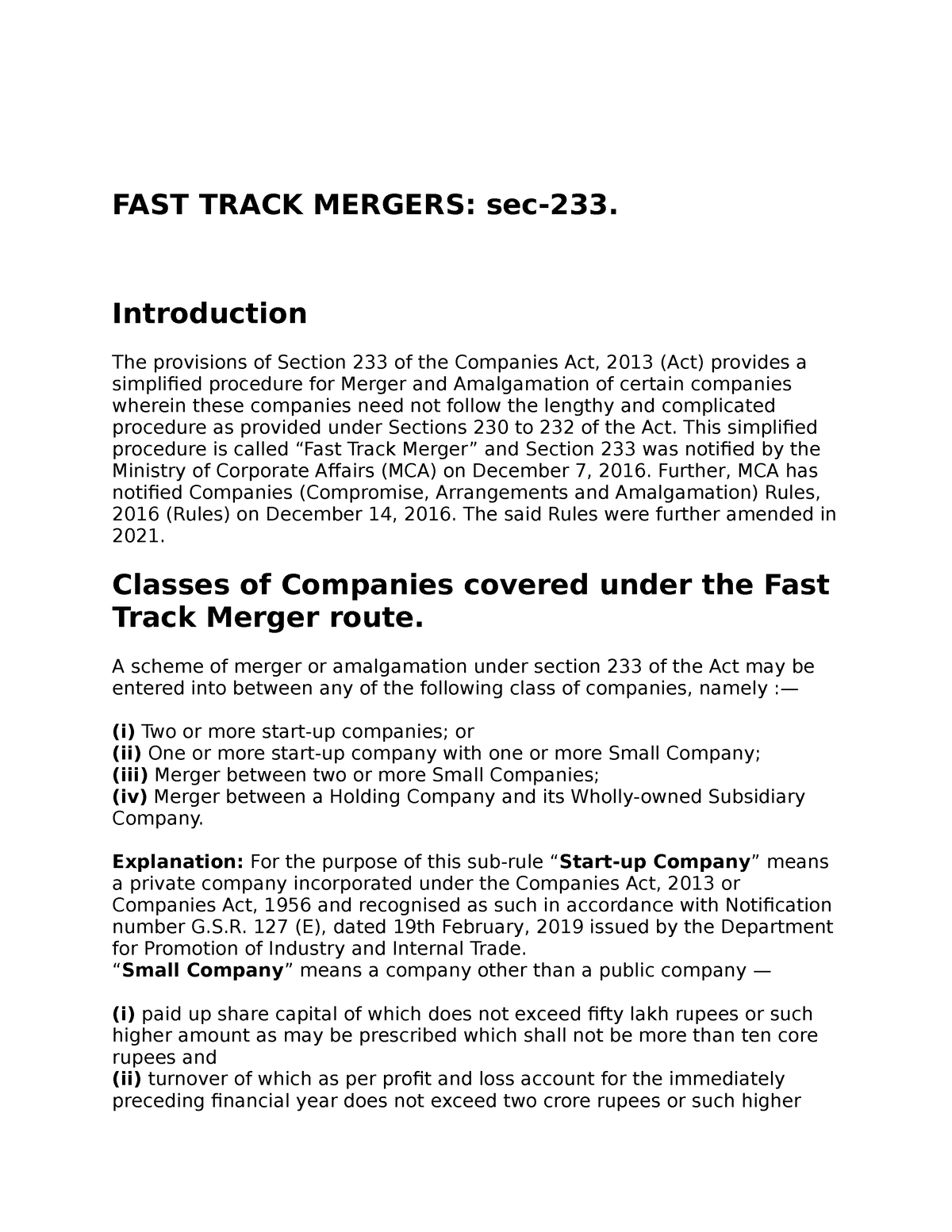 fast-track-mergers-fast-track-mergers-sec-233-introduction-the