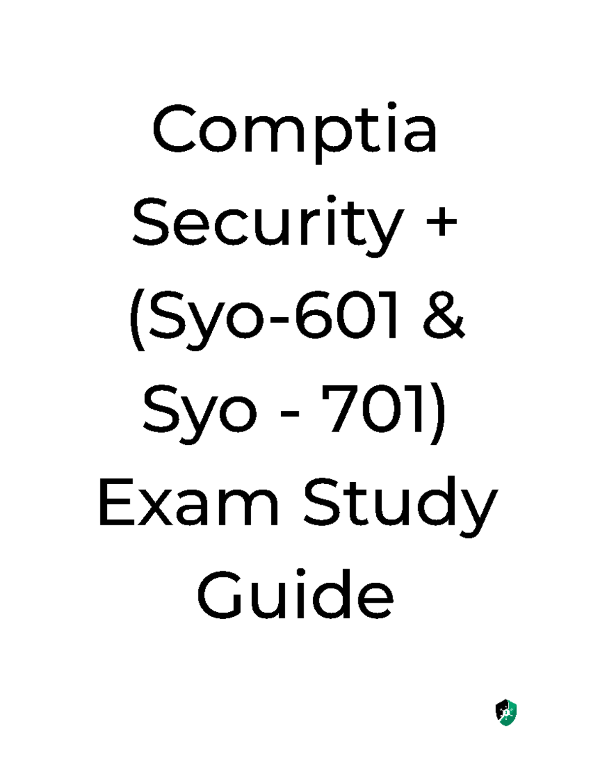 Conptia+Security+Study+Guide+SYO-601 - Comptia Security + (Syo-601 ...