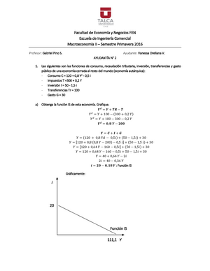 Ejercicios resueltos IS-LM - Warning: TT: undefined function: 32 Facultad  de Economía y Negocios FEN - Studocu