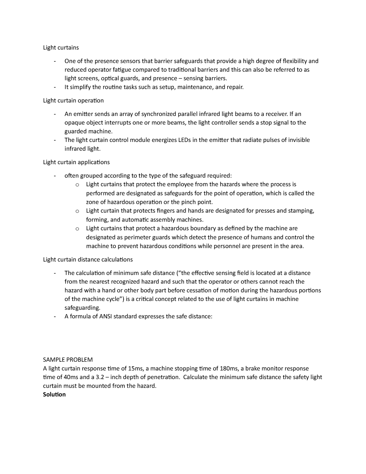 Industrial Safety PT4 - This is the last part of the lecture note from ...