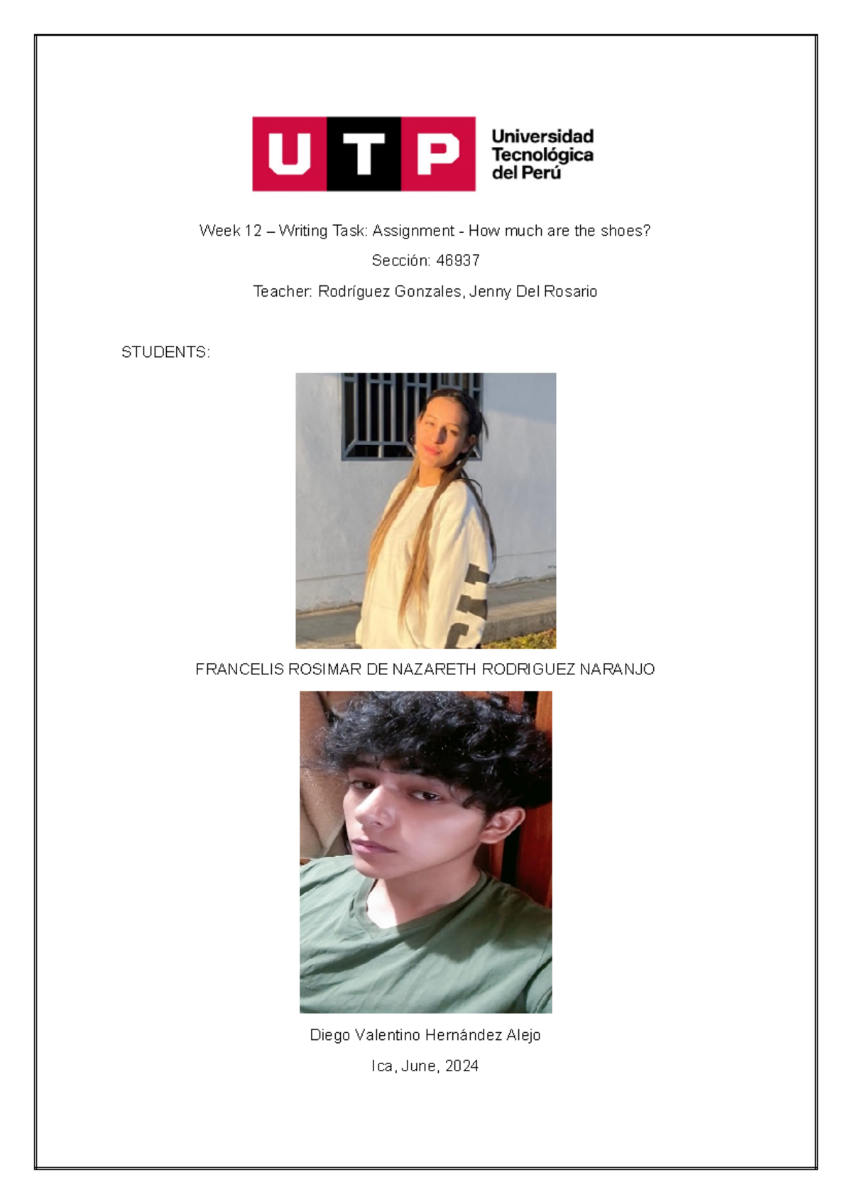 Week 12 – Writing Task - Ingles II - Week 12 – Writing Task: Assignment ...