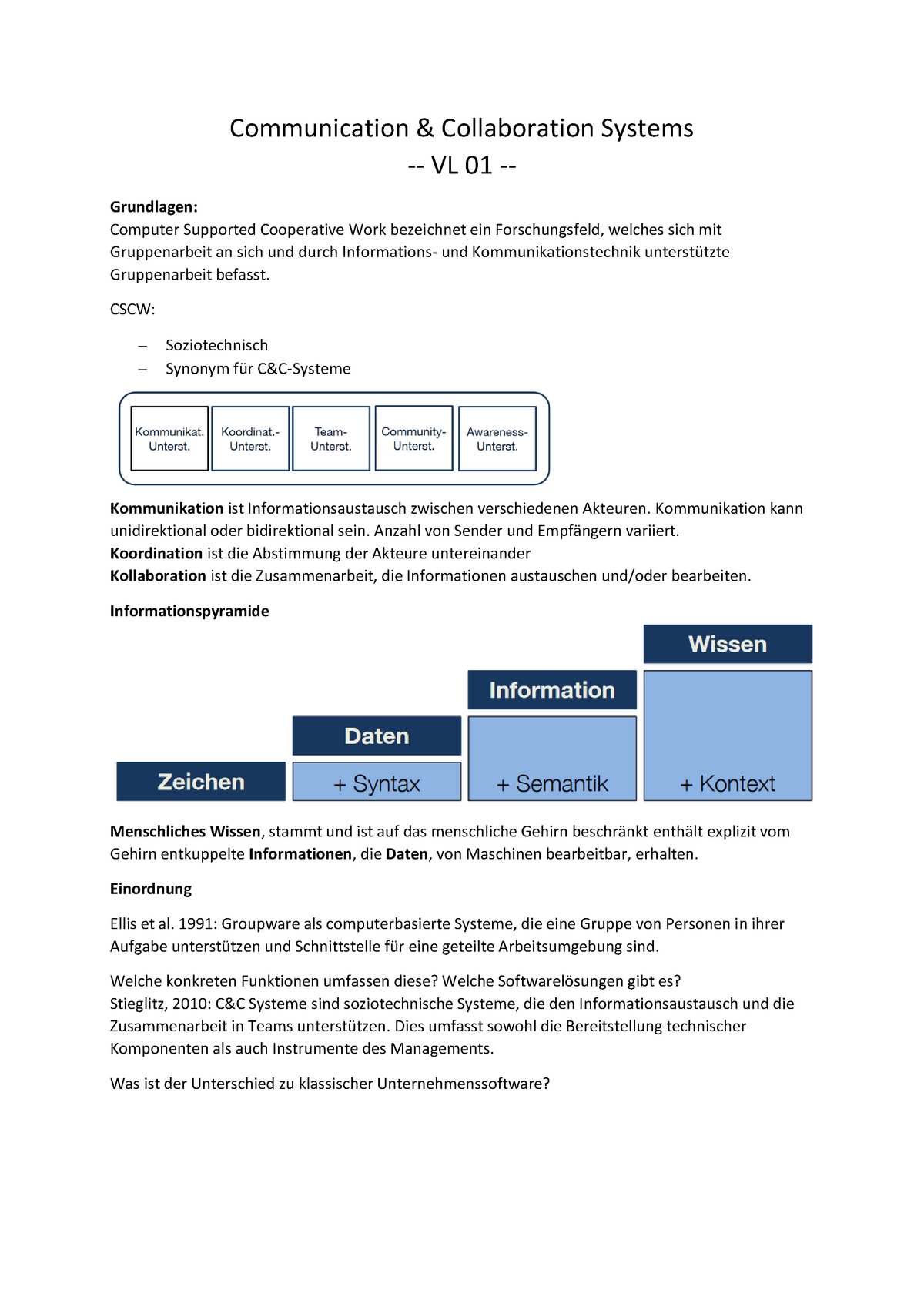 communication systems eth zusammenfassung