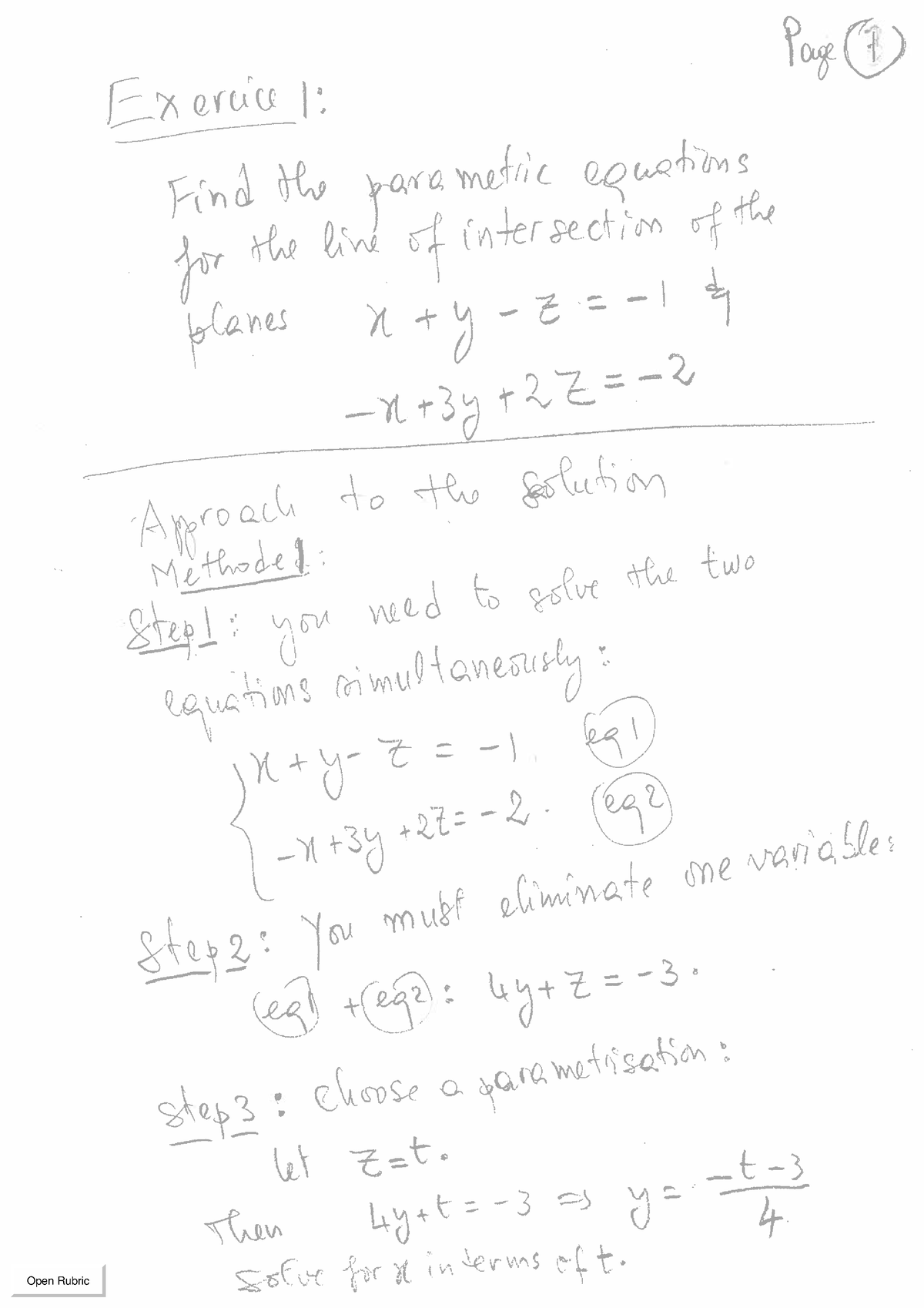 Vector Lines - CH1502 - Open Rubric - Studocu