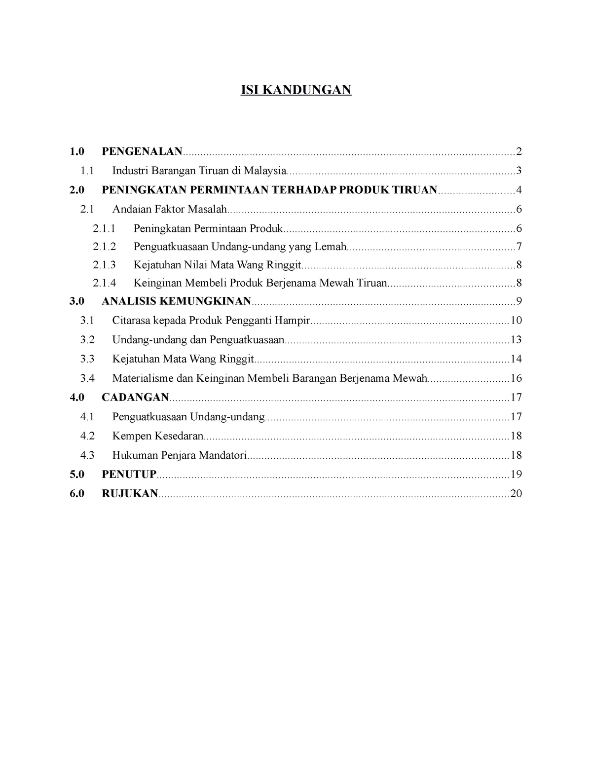 Assgment ekonomi - Laporan ini mengupas tentang isu industri 