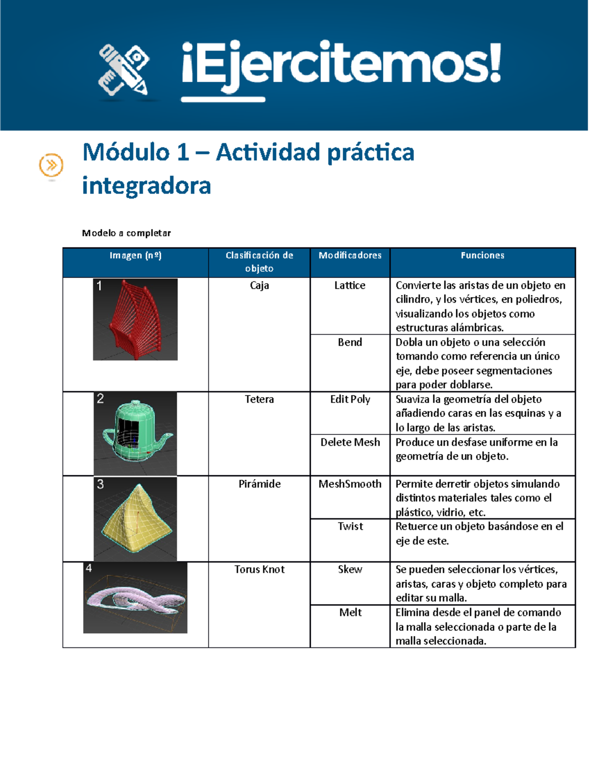 Generalidad 3D API M1 - Con 100% - Módulo 1 – Actividad Práctica ...