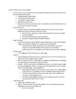 Chapter 15 Notes - Chapter 15 Notes Exercise For Youth With Selected ...