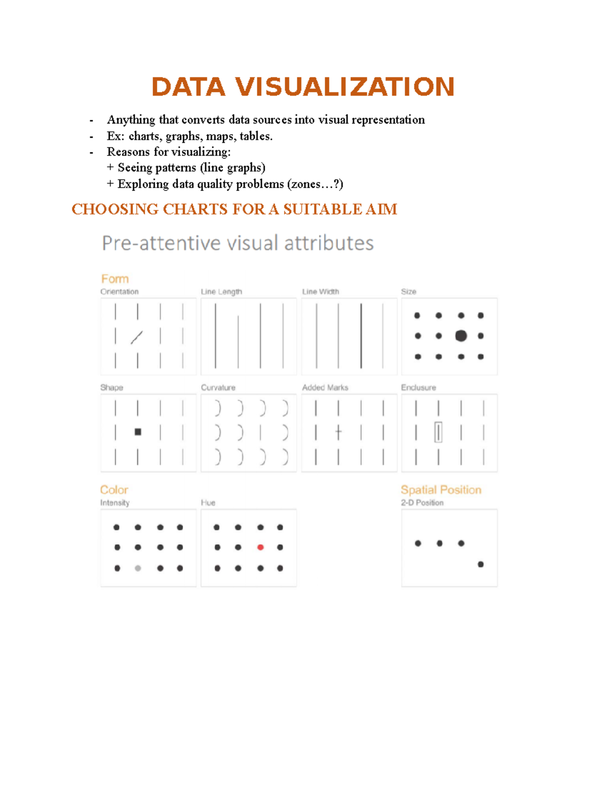 data visualization techniques essay