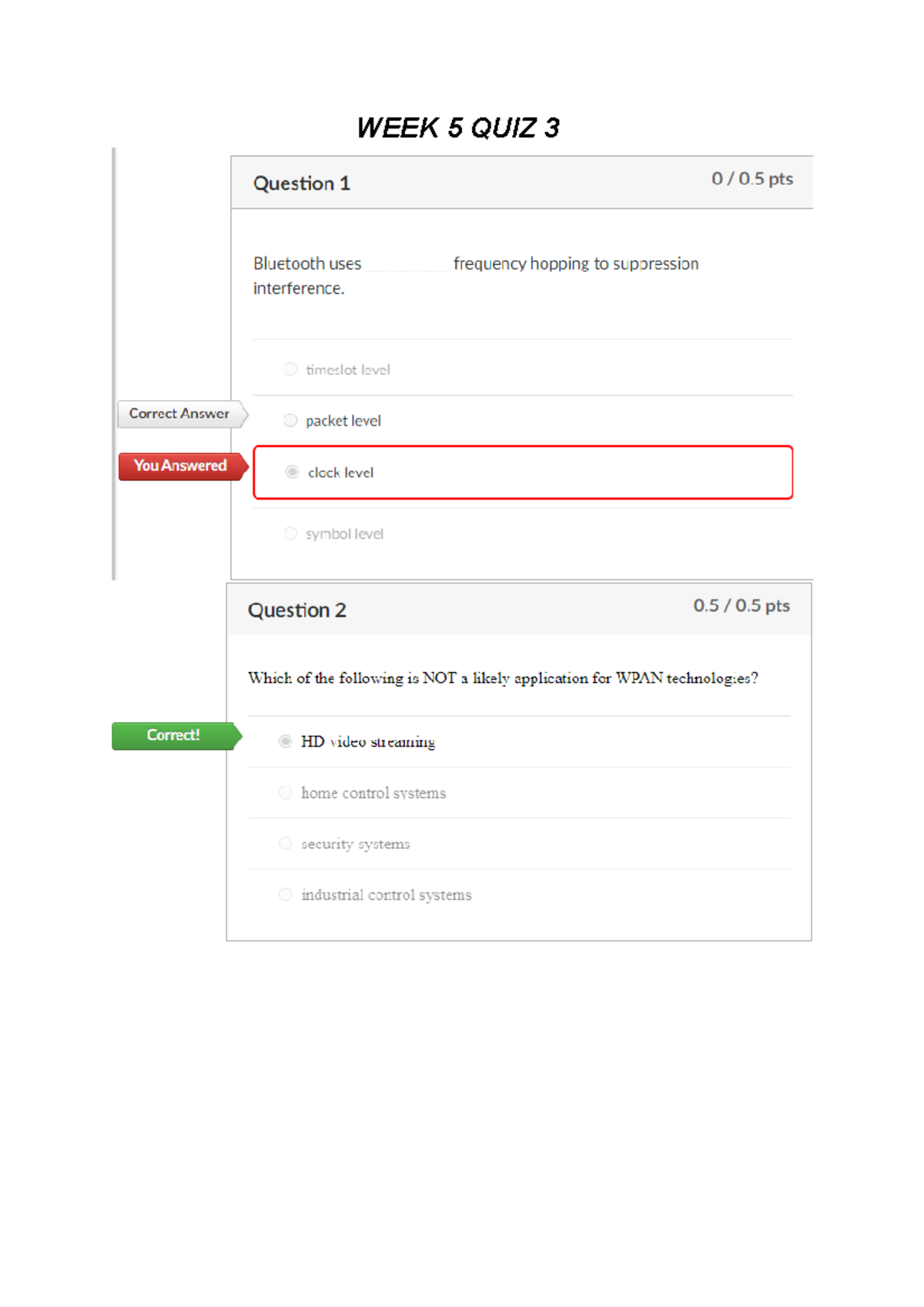 WEEK 5 QUIZ 3 - Quiz Answers To Week 5 Quiz 3 Mobile Networking ...