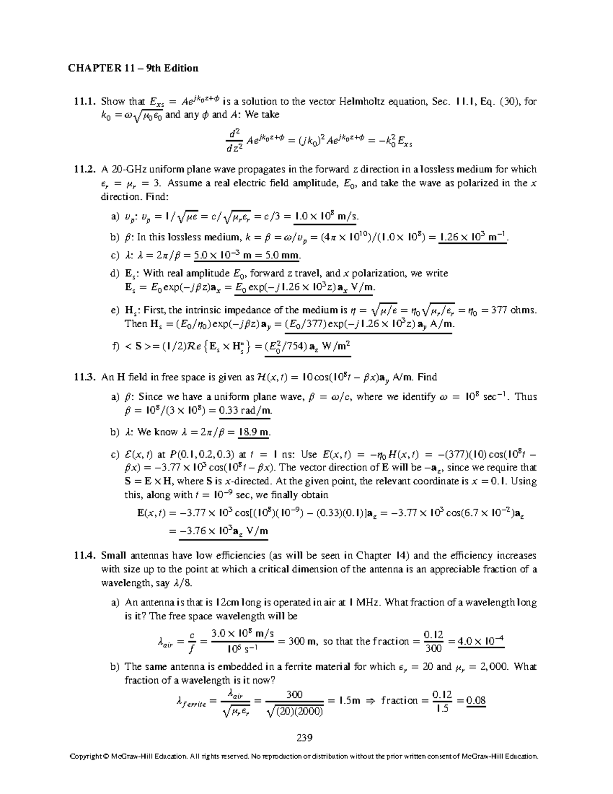 Engineering Electromagnetics 9th solution - Studocu