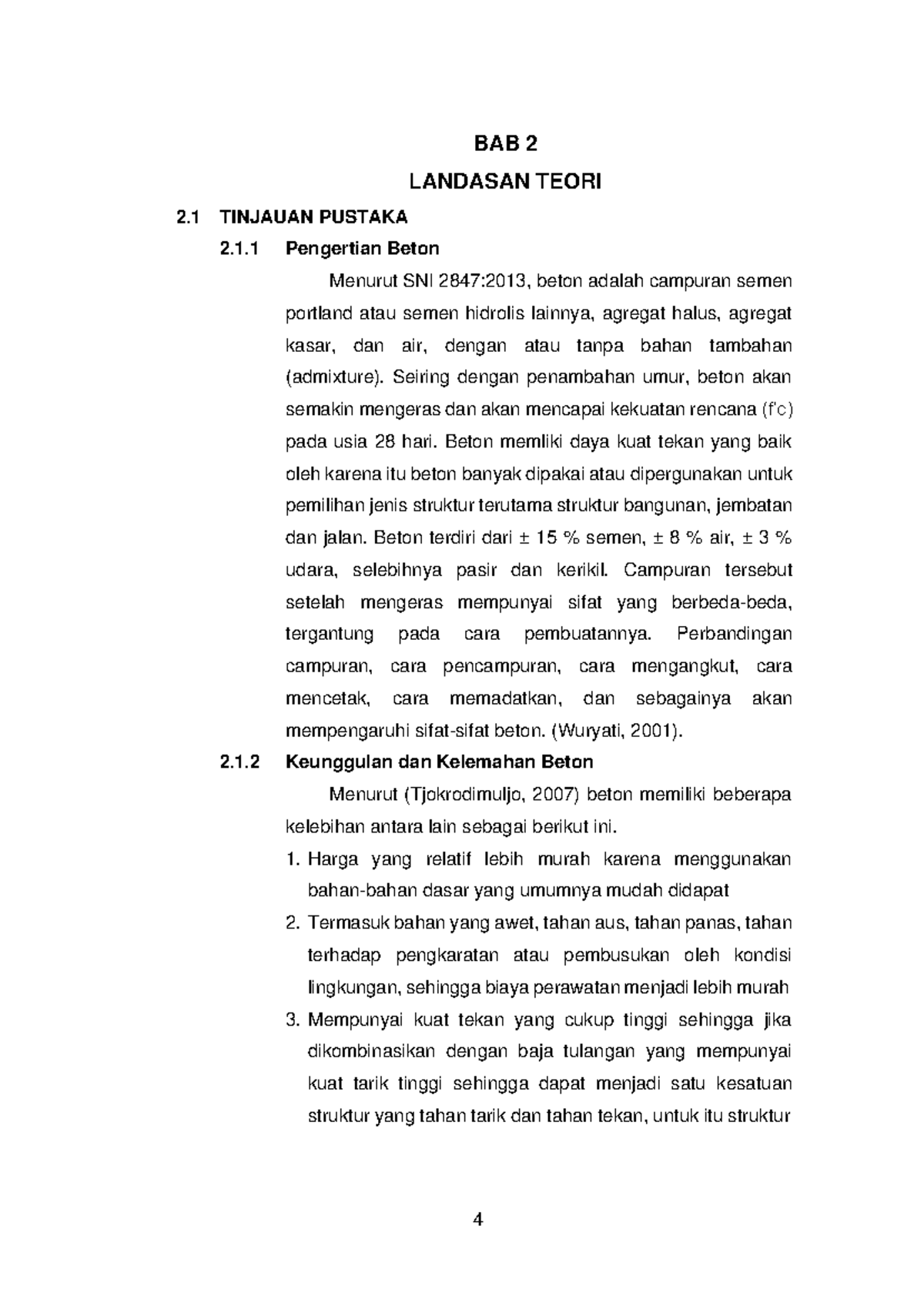 BAB 2 Laporan Praktikum Teknologi Bahan Konstruksi-12-25 - BAB 2 ...