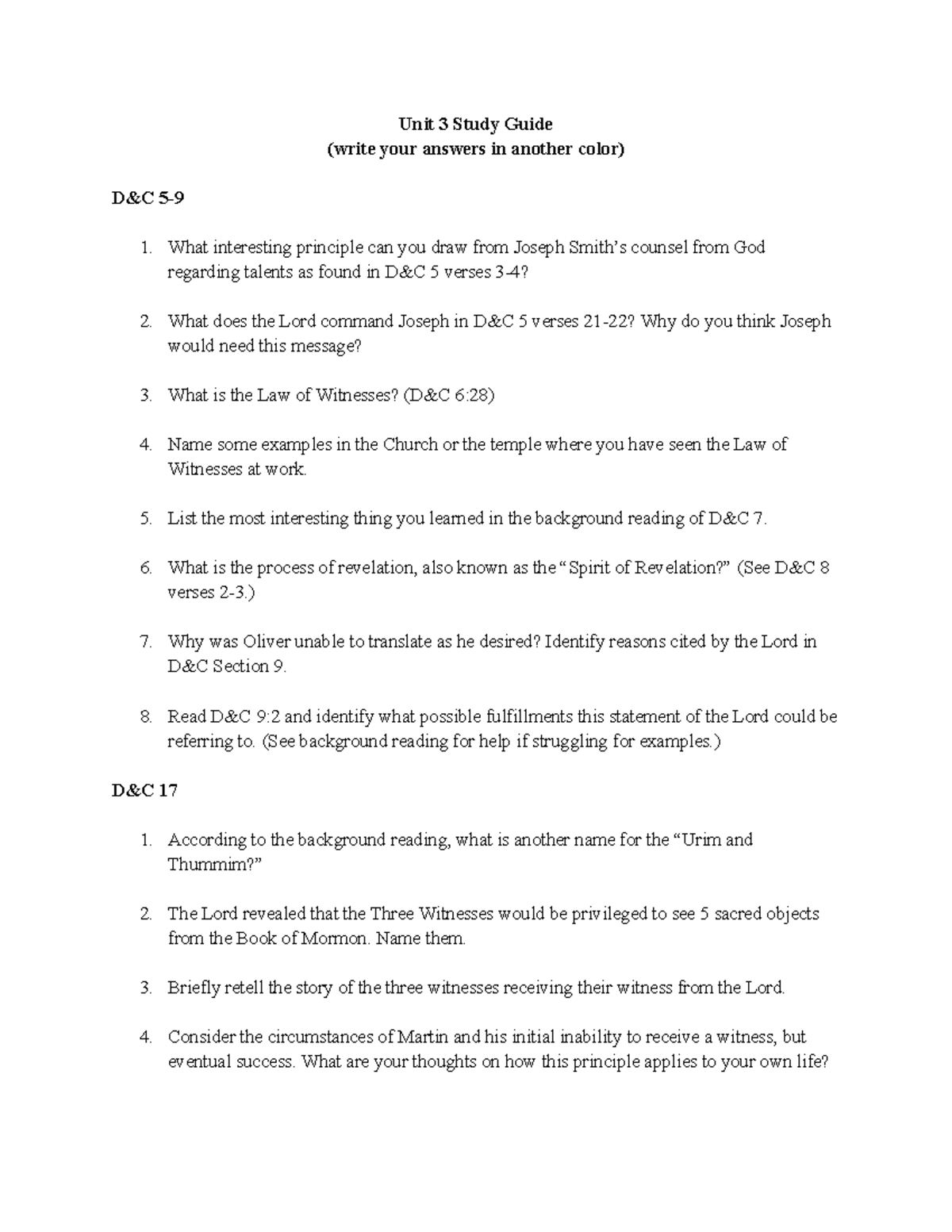 Unit 3 Study Guide - Google Docs - Unit 3 Study Guide (write your ...